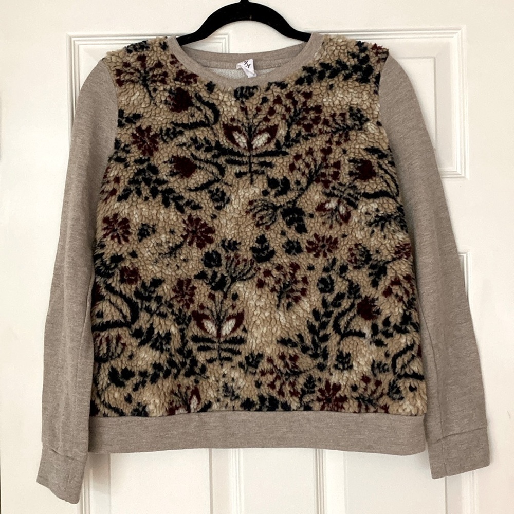 Anthropologie Amadi Sweater Front Sweatshirt